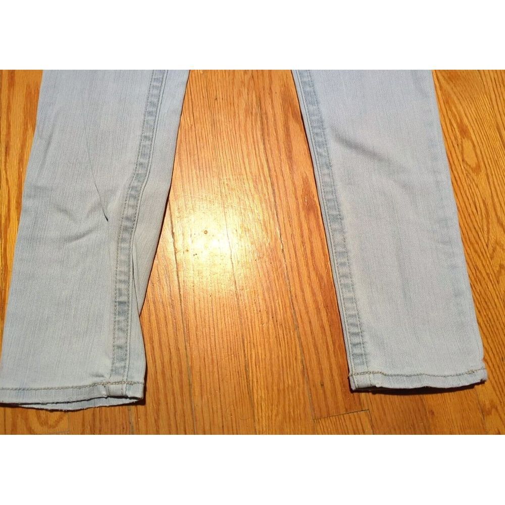 Seven7 Women's Light Blue Denim Distressed Slim Straight‎ Jeans  Size 10 - Picture 5 of 11